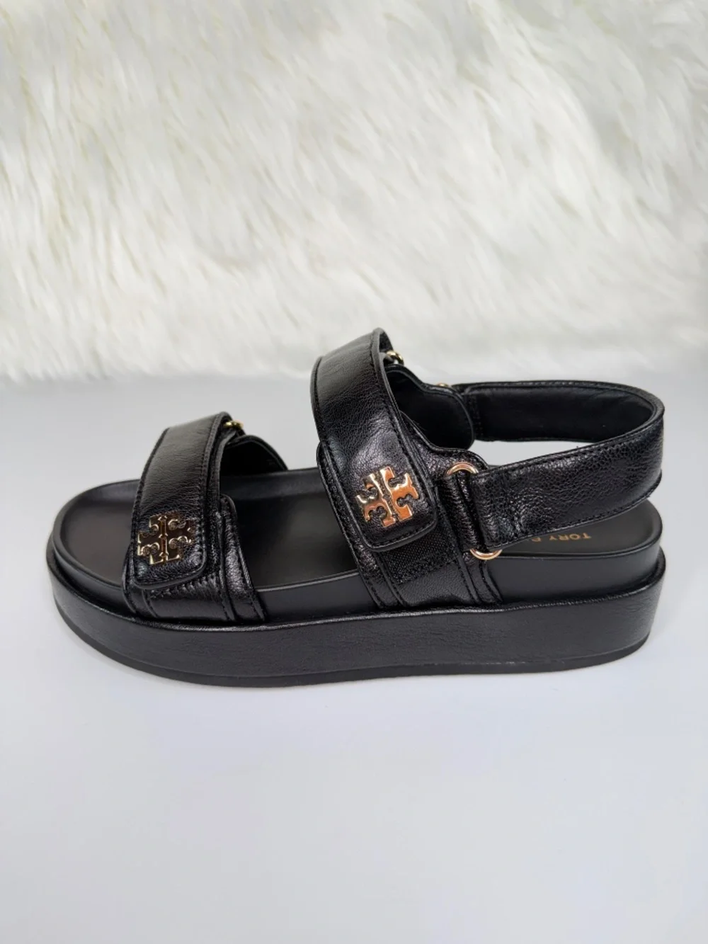Tory Burch Women's Kira Leather Sport Sandals - Black